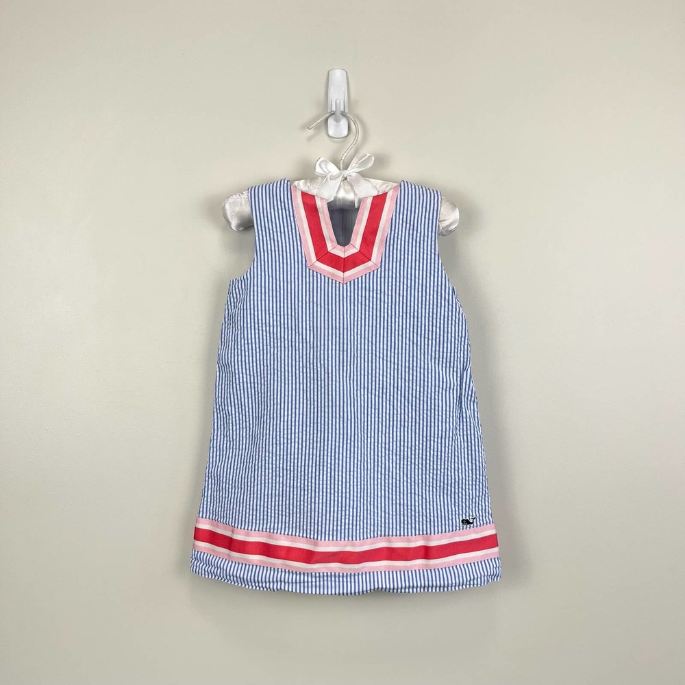 Vineyard Vines Seersucker Sleeveless Shift Dress 2T
